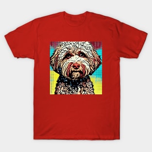 Poodle Cross Pop Art T-Shirt